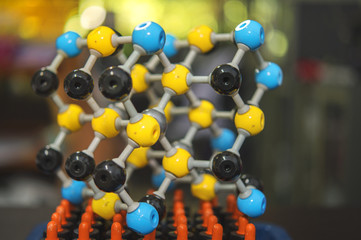 Model chemicals placed on the stopper to stop the chemical.