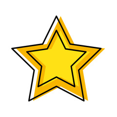Star shape symbol icon vector illustration graphic design