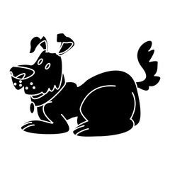 Dog pet cartoon icon vector illustration graphic design