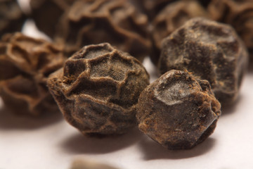Black pepper  isolated on white background