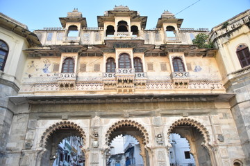Fototapeta na wymiar Gangaur Ghat, Pichola, Udaipur, Rajasthan