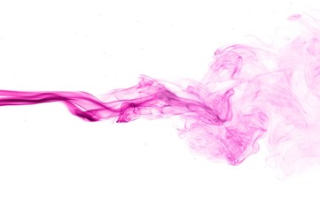 Fototapeta premium Purple smoke on a white background,Pink smoke on white background,Abstract smoke background