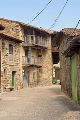 Village of villardeciervos, Sierra de La Culebra, Zamora province,Spain