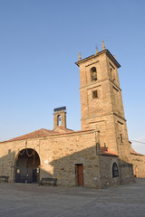 Fototapeta premium Church of la Corballeda in Rionegro del Puente, Zamora province,Castilla y Leon, Spain