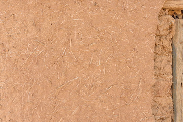 Traditional construction in mud and straw  in Tierra de Campos Region; Photos of the village of Villanueva del Campo; Zamora  province; Castilla y  Leon Spain