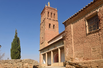 Santo Tomas church in Villanueva del Campo, Tierra de Campos Region, Zamora province, Castilla y Leon, Spain