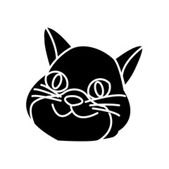 Cat pet cartoon icon vector illustration graphic design