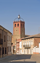 Obraz premium village of Osorna la Mayor, Tierra de Campos Region, Palencia province, Spain