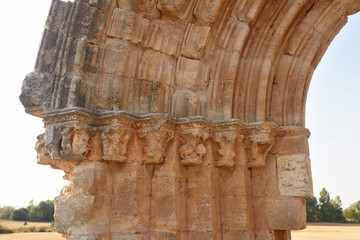  San Miguel de Mazarreros arch in Sasamon, Spain