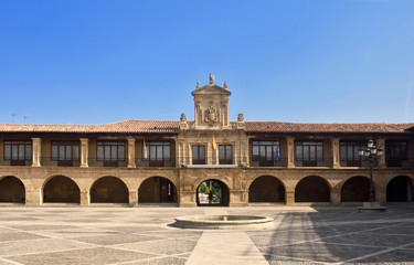 City Hall and Spain Square, Santo Domingo de La Calzada, Way of Saint James, La Rioja, Spain
