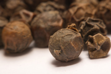 Black pepper  isolated on white background