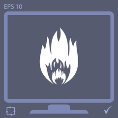 fire vector icon
