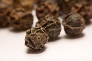 Black pepper  isolated on white background