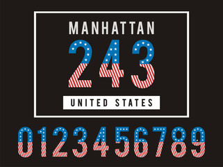 Manhattan set Number USA