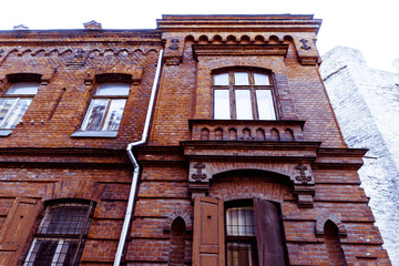 Obraz premium antique building view in Old Town Tallinn, Estonia