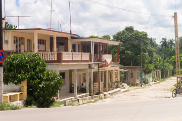 Calle en un pueblo de Cuba, 