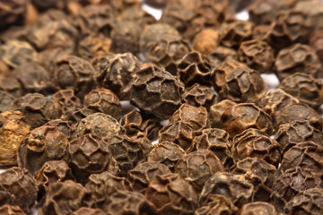 Black pepper  isolated on white background