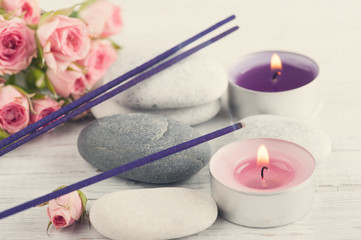 SPA composition with lavender aroma sticks