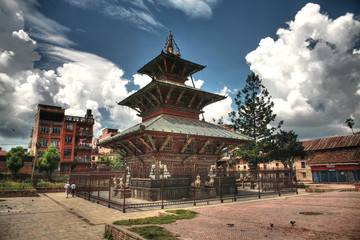 The Ancient Rato Machhindranath (Matsyendranath, Matsyendra) Temple, the Patan Durbar Square Kathmandu, Kathmandu valley, Nepal