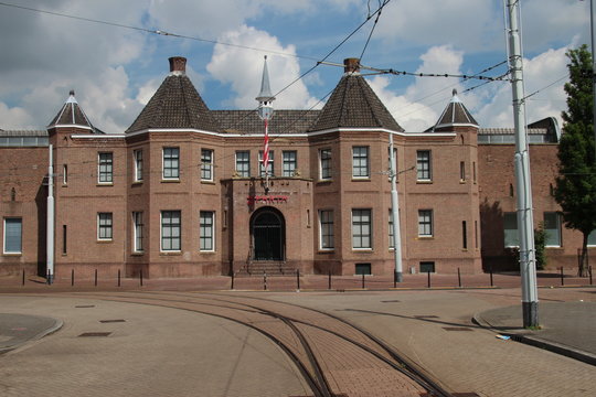 Front building of soccer stadium in the Netherlands of Sparta Rotterdam