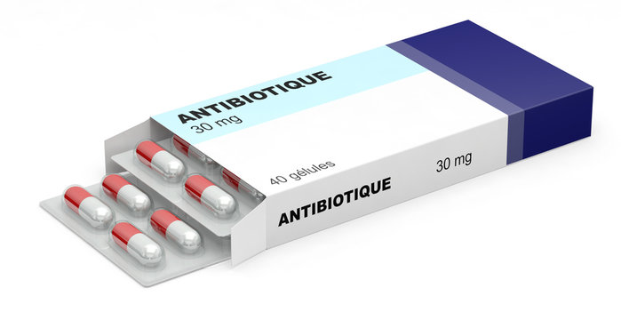 Médicaments antibiotiques boite