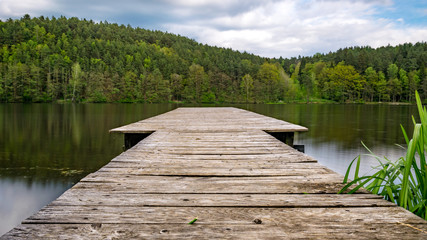 Steg am Blaibachersee