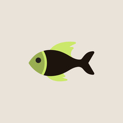 Vector sea fish