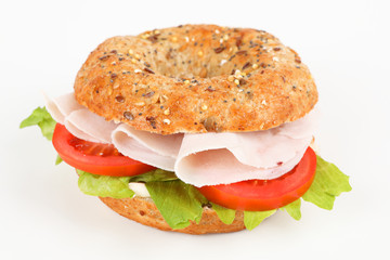 Bagel mit Wurst
