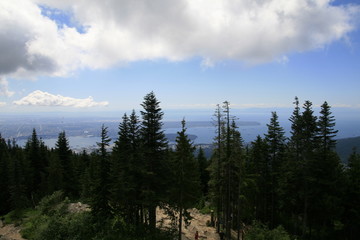 Views from the Grouse Mountain Vancouver BC
