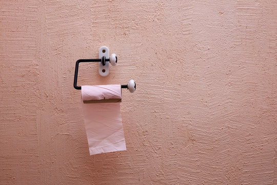 Empty toilet paper rolt
