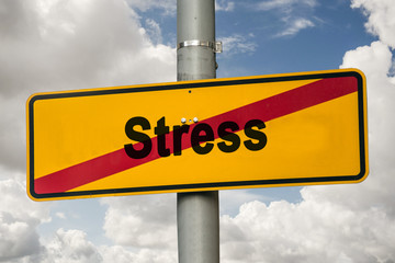 Obraz premium Schild 244 - Stress