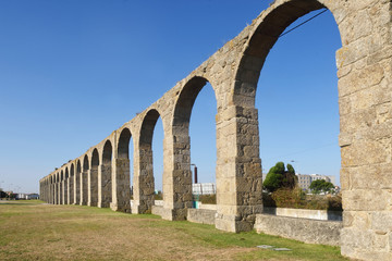 Fototapeta na wymiar Roman Aqueduct, Vila do Conde, Douro Region, Northern Portugal