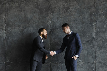 Business people shaking hands. business partnership, work concept