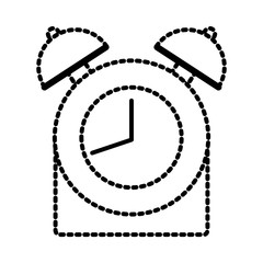 Clock with bells icon vector illustration graphic design