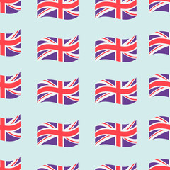 Seamless background with british flags