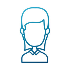 Woman faceless cartoon icon vector illustration graphic design
