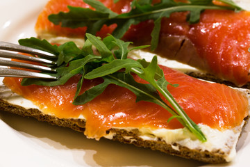 Salmon sandwich