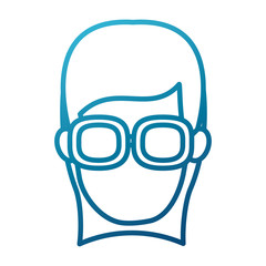 Obraz na płótnie Canvas Woman with glasses icon vector illustration graphic design