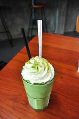 Cup of Green tea smoothies