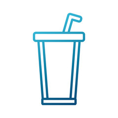 Delicious soda cup icon vector illustration graphic design