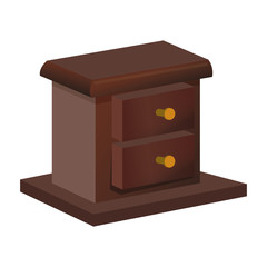 Wooden box drawer icon vector illustration graphic design