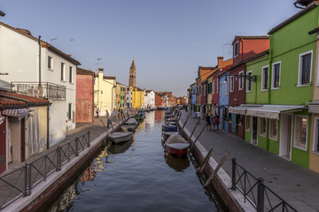 Fototapeta na wymiar Burano canal, Italy