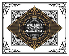 Vintage Whiskey Label