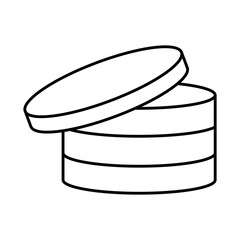 Disks database storage icon vector illustration graphic design