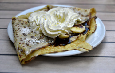 Crêpe banane/chocolat