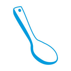 Wooden spoon isolated icon vector illustration graphic design