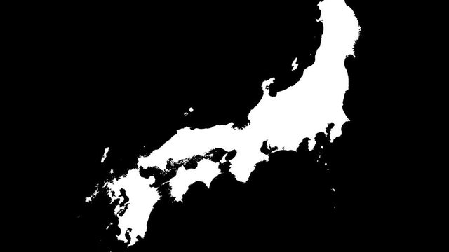 Kochi - Japan, prefecture extruded. Bumps