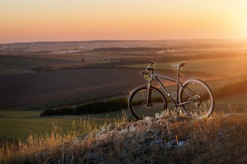 Sunrise, sunset, Cycling around the world Is a journey to freedom.