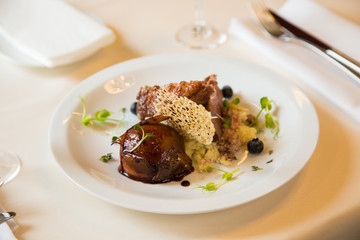 foie gras in restaurant