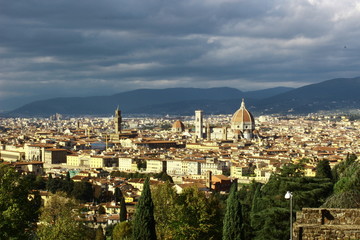 Fototapeta na wymiar Panoramic view of Florence, Italy